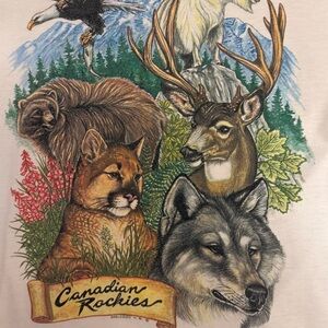 Vintage Harlequin nature graphics Canadian Wildlife-shirt